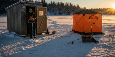 Professional photograph related to: Ice Shanty Setup Guide — From Portable Pop-Up to Permanent Shack