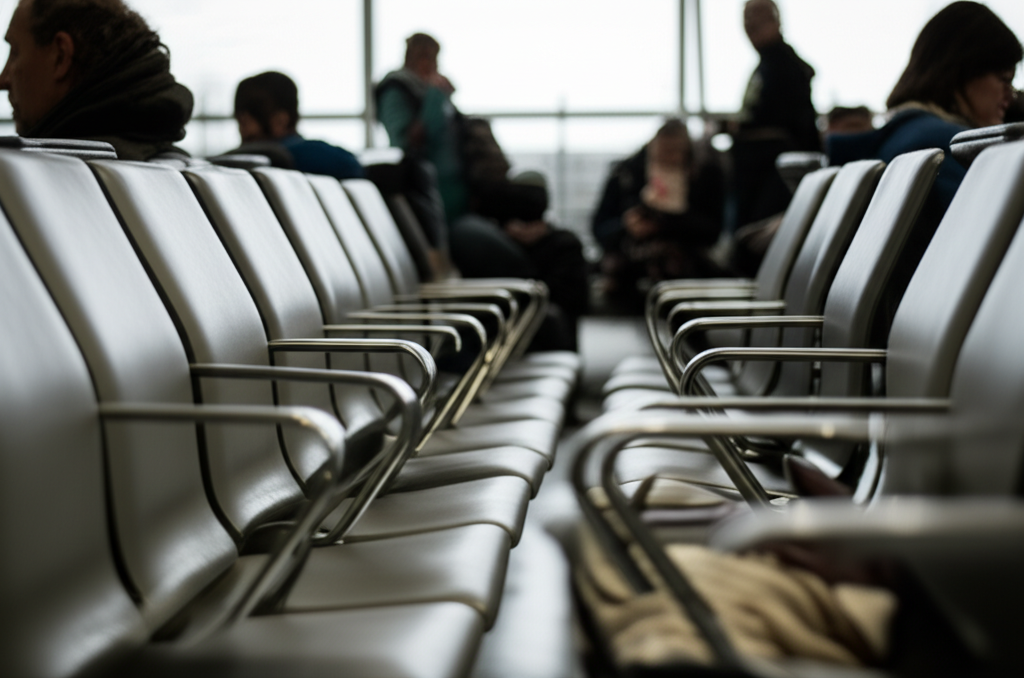Airport terminal view